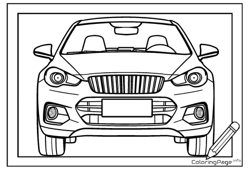 Online coloring page Sports Car