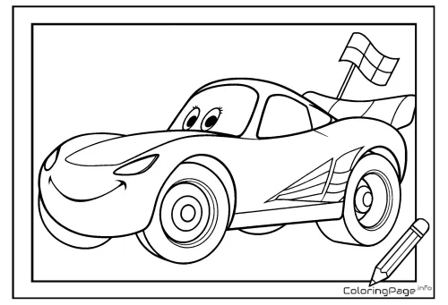 Online coloring page Nitro Race Car